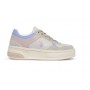 Scarpe  US Polo sneaker Asuka 004A in suede beige/ ecopelle rosa/ multicolore DS24UP04