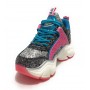 Scarpe donna Buffalo Binary C sneaker platform glitter pink/ silver/ multicolor DS24BF05 BN16360931