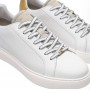 Scarpa uomo Ambitious 10634A-6949AM sneakers in pelle bianco / beige fondo alto US24AM16