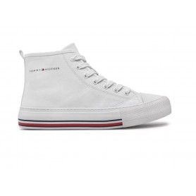 Scarpe Tommy Hilfiger sneaker High Top Lace-Up white DS24TH02 T3A9-33188-1687100