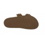 Scarpe donna sandalo/ ciabatta in pelle colore laminato gold DS24EL01 271
