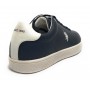 Scarpe U.S. Polo sneaker Hummer001 in pelle dark blue/ white uomo US24UP09
