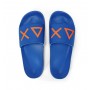 Slippers logo Sun68 blu royal/ fluo orange uomo US24SU21 X34103