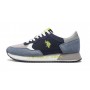 Scarpe U.S. Polo sneaker running Cleef 006M in pelle scamosciata/ tessuto dark blue/ gray US24UP31