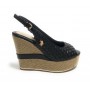 Scarpe US Polo sandalo Alyn019 in ecopelle black donna DS24UP20