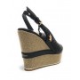 Scarpe US Polo sandalo Alyn019 in ecopelle black donna DS24UP20