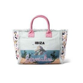 Borsa a mano Braccialini Summer Ibiza azzurro/ multicolore BS24BR52 B17725