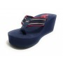 Infradito US Polo zeppa Chany 006 in gomma TC 60 PL 25 dark blue DS24UP30