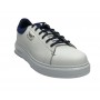 Scarpe uomo Harris Sport sneakers in pelle bianco/ blu fluo U17HA195