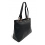 Borsa donna Fracomina a spalla shopping bag soft ecopelle nero embossed BS23FR21 FA23SBA005P411N4-053