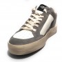Scarpa uomo 4B12 sneakers in pelle grey/ white US23QB16 KYLE-CU724