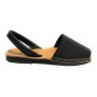 Sandalo da donna minorchina Ska Shoes Ibiza in pelle nappa nero DS22SK25