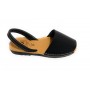 Sandalo da donna minorchina Ska Shoes Ibiza in pelle nappa nero DS22SK25