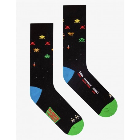 CALZE SOCKS BURGER AND FRIES GAMES  SPACE WAR BF1006