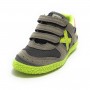 Scarpe bambino Munich sneaker con strap Mini Goal ecopelle/ tessuto grigio ZS21MU14 1511