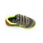 Scarpe bambino Munich sneaker con strap Mini Goal ecopelle/ tessuto grigio ZS21MU14 1511