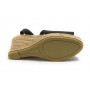 Sandalo minorchina Ska Shoes fondo corda Corsica tc 70 pelle nappa nero DS22SK03