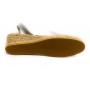 Sandalo minorchina Ska Shoes fondo corda Creta tc 40 pelle laminato silver DS22SK13