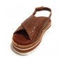 Scarpe donna Elite sandalo in pelle colore marrone DS22EL15 801