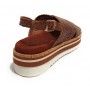 Scarpe donna Elite sandalo in pelle colore marrone DS22EL15 801