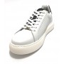 Scarpa uomo Ambitious 10634A sneakers in pelle bianco / blu navy fondo alto US23AM10