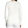 Maglia donna Guess Gena vn ls sweater cream white E23GU17 W2YR31Z2V62
