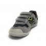 Scarpe bambino Munich sneaker con strap Mini Goal in suede/ tessuto grigio Z22MU07 1533