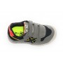Scarpe bambino Munich sneaker con strap Mini Goal in suede/ tessuto grigio Z22MU07 1533