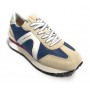 Scarpa donna Ambitious 12127W sneaker running in suede/ nylon bianco/ blu DS22AM05