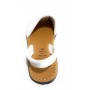 Sandalo donna minorchina Ska Shoes Ibiza pelle nappa bianco DS22SK23