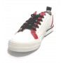 Scarpe donna Love Moschino sneaker in pelle bianco/ rosso D21MO13